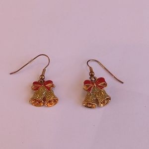 Avon 2002 holiday bell earrings with original box